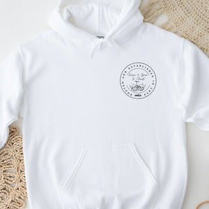 Know And Grow In Christ Small Logo White Hoodie