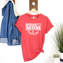 Load image into Gallery viewer, Senior Mom Class Of 2024 T Shirt Heather Red