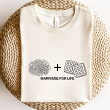 Load image into Gallery viewer, Spaghetti And Waffles Marriage For Life T Shirt