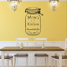 Load image into Gallery viewer, Moms Kitchen Custom Decal with Jar with Date Vinyl Decal 22522 - Cuttin&#39; Up Custom Die Cuts - 1
