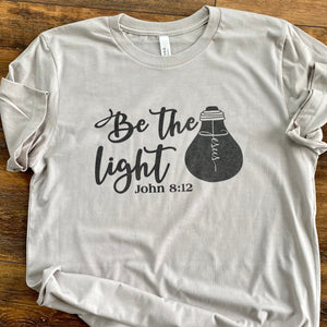 Be The Light Essential Jesus Cool Heather Gray