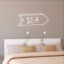 Load image into Gallery viewer, Sea Arrow Chalkboard Style Sign Vinyl Wall Decal 22583 - Cuttin&#39; Up Custom Die Cuts - 2