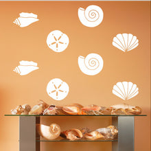 Load image into Gallery viewer, Sea Shells Variety Set of 19 Vinyl Wall Decals 22579 - Cuttin&#39; Up Custom Die Cuts - 1