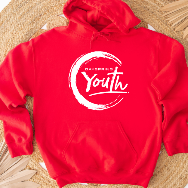 Dayspring Youth Logo Hoodie Red