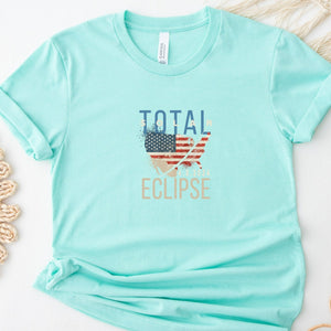 America Solar Eclipse Path of Totality Mint T Shirt