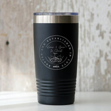 Load image into Gallery viewer, Know And Grow In Christ Black Laser Engraved 20 oz Tumbler