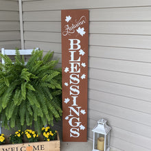 Load image into Gallery viewer, Autumn Blessings Porch Sign Spiced Cidar 