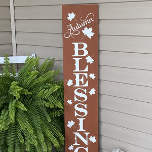 Autumn Blessings Spiced Cider Porch Sign