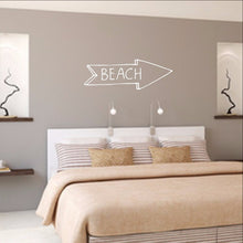 Load image into Gallery viewer, Beach Arrow Chalkboard Style Sign Vinyl Wall Decal 22582 - Cuttin&#39; Up Custom Die Cuts - 2