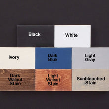 Load image into Gallery viewer, Wood Sign Stain and Paint Color Samples