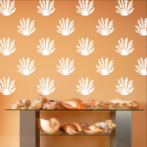 Coral Style A Set of 12 or 24 Vinyl Wall Decals 22573 - Cuttin' Up Custom Die Cuts - 1