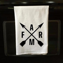 Load image into Gallery viewer, Crossed Arrows With Farm Flour Sack Towel