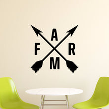 Load image into Gallery viewer, Crossed Arrows With Farm Vinyl Wall Decal