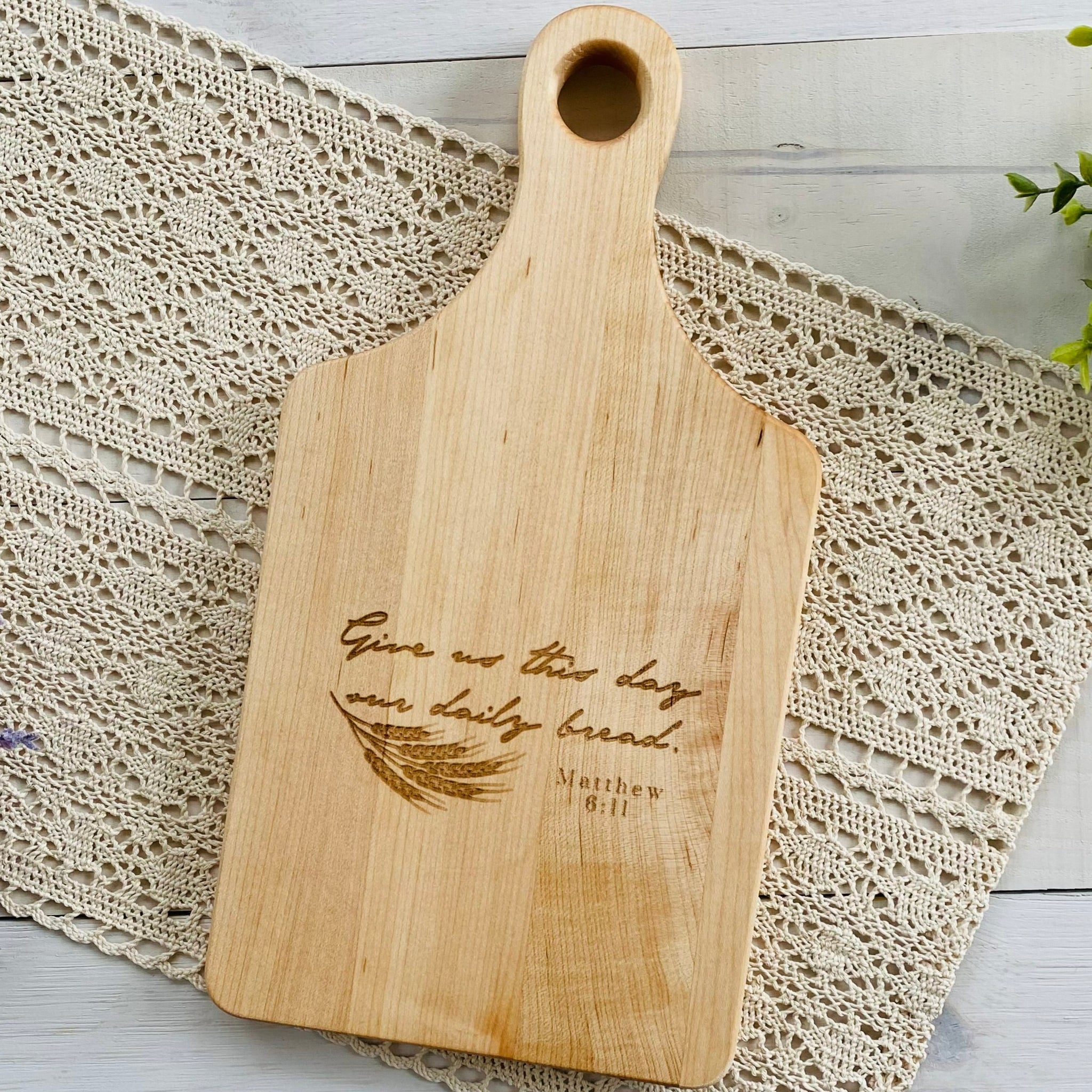 Give Us This Day Our Daily Bread Cutting Board