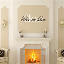 Load image into Gallery viewer, God Bless Our Home Two Layer Vinyl Wall Decal 22058 - Cuttin&#39; Up Custom Die Cuts - 1