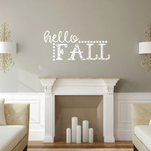Load image into Gallery viewer, Hello Fall Vinyl Wall Decal White