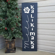 Load image into Gallery viewer, Mele Kalikimaka Wood Porch Sign 22872