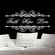 Load image into Gallery viewer, Christian Wall Decal Faith Hope Love 22200 - Cuttin&#39; Up Custom Die Cuts - 1