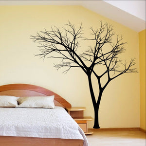 Winter Tree Decal - Bare Tree Style 3 Large Mural Vinyl Wall Decal 22222 - Cuttin' Up Custom Die Cuts - 1