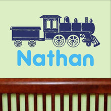 Load image into Gallery viewer, Train With Name Vinyl Wall Decal 22263 - Cuttin&#39; Up Custom Die Cuts - 1