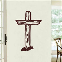 Load image into Gallery viewer, Rugged Cross Christian Vinyl Wall Decal 22287 - Cuttin&#39; Up Custom Die Cuts - 1