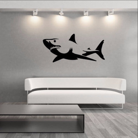 Shark Vinyl Wall Decal 22303 - Cuttin' Up Custom Die Cuts - 1