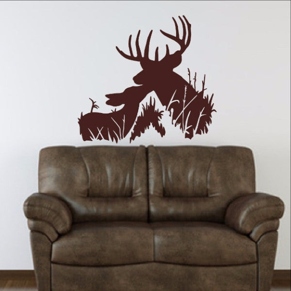 Deer Buck and Fawn Style H 22333 - Cuttin' Up Custom Die Cuts - 1