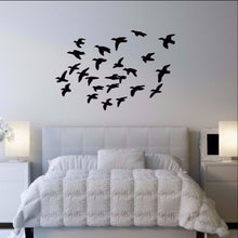 Load image into Gallery viewer, Flock of Ducks in Flight Vinyl Wall Decal 22340 - Cuttin&#39; Up Custom Die Cuts - 1