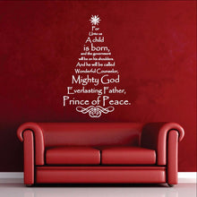 Load image into Gallery viewer, Scripture Christmas Tree Vinyl Wall Decal - Names of Jesus  22134 - Cuttin&#39; Up Custom Die Cuts - 1