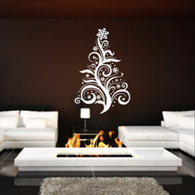Load image into Gallery viewer, Christmas Tree Style D Swirly Removable Vinyl Wall Decal 22361 - Cuttin&#39; Up Custom Die Cuts - 1