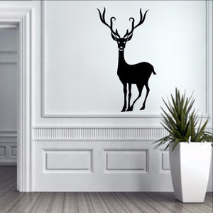Reindeer Style B Christmas Removable Vinyl Wall Decal 22363 - Cuttin' Up Custom Die Cuts - 1