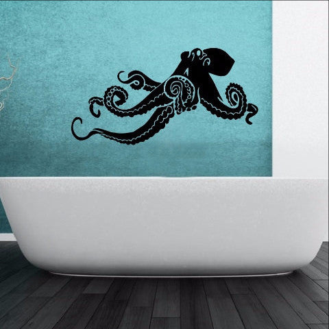 Octopus Style B Vinyl Wall Decal 22369 - Cuttin' Up Custom Die Cuts - 1