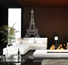 Load image into Gallery viewer, Eiffel Tower Large Abstract Vinyl Wall Decal Style B 22410 - Cuttin&#39; Up Custom Die Cuts - 1