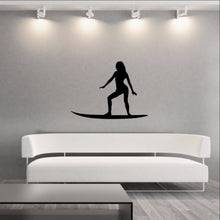 Load image into Gallery viewer, Surfer Girl Style B Vinyl Wall Decal 22430 - Cuttin&#39; Up Custom Die Cuts - 1