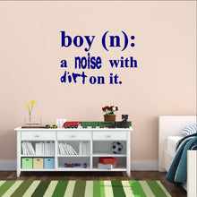 Load image into Gallery viewer, Boy Definition Wall Decal - Noise with Dirt Dictionary Decal 22448 - Cuttin&#39; Up Custom Die Cuts - 1