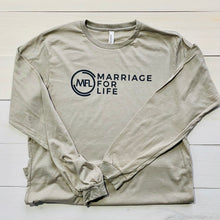 Load image into Gallery viewer, Marriage For Life Long Sleeve T Shirt Gray