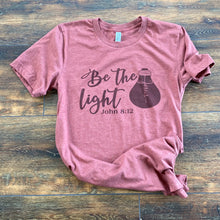 Load image into Gallery viewer, Be The Light Essential Jesus T Shirt