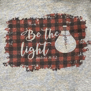 Be the Light Essential Jesus Buffalo Plaid Hoodie