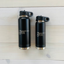 Load image into Gallery viewer, Marriage For Life Stainless Steel Engraved Water Bottles Black