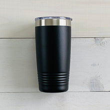 Load image into Gallery viewer, Black Stainless Steel Tumbler 20 oz.