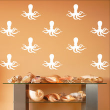 Load image into Gallery viewer, Octopus Style C Set of 6 Inch Vinyl Wall Decals 22568 - Cuttin&#39; Up Custom Die Cuts - 2
