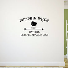 Load image into Gallery viewer, Pumpkin Patch Rustic Style Vinyl Wall Decal 22576