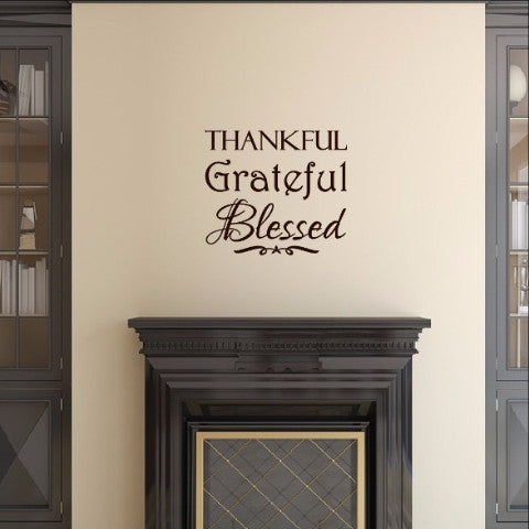 Thankful Grateful Blessed Christian Decor - Thanksgiving Decor 22470 - Cuttin' Up Custom Die Cuts - 1
