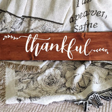 Load image into Gallery viewer, Thankful Wood Sign