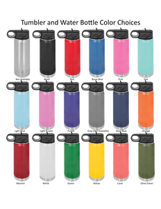 Water Bottle And Tumbler Color Options