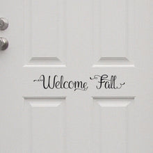 Load image into Gallery viewer, Welcome Fall Vinyl Lettering Door Decal 22580
