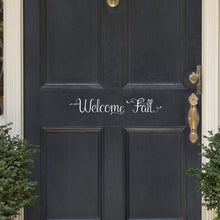 Load image into Gallery viewer, Welcome Fall Vinyl Lettering Door Decal 22580