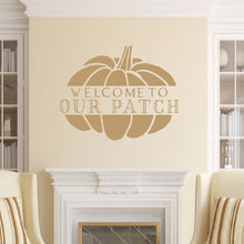Load image into Gallery viewer, Welcome To Our Patch Vinyl Wall Decal Light Brown